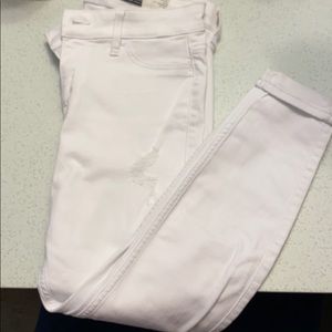 Low rise jean legging crop